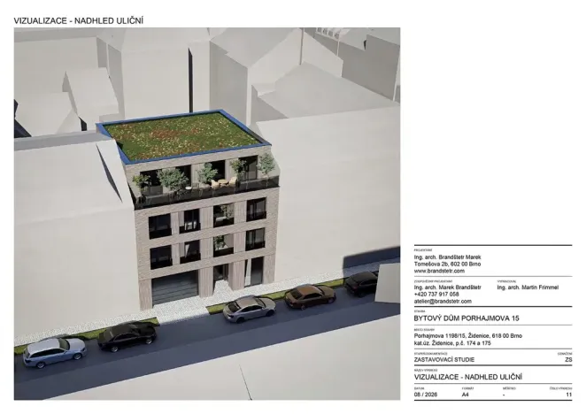 Prodej činžovního domu, Brno, Porhajmova, 380 m2