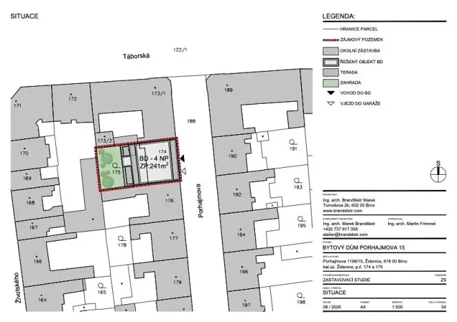 Prodej činžovního domu, Brno, Porhajmova, 380 m2
