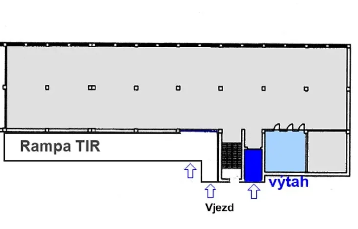 Pronájem skladu, Praha - Hostivař, 560 m2