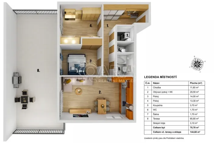 Prodej bytu 3+kk, Čelákovice, Volmanova, 75 m2