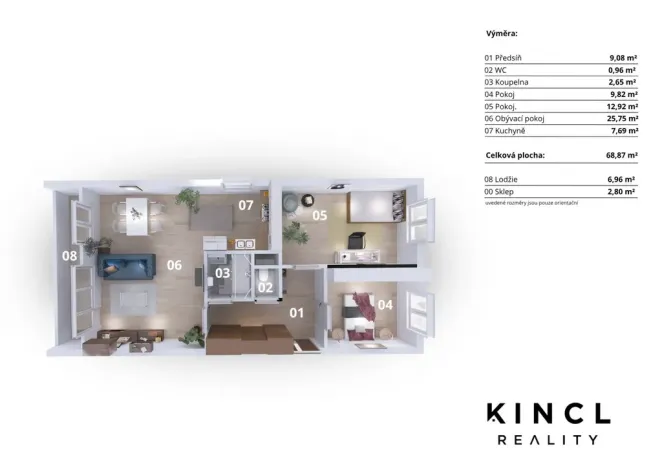 Prodej bytu 3+kk, Nymburk, Okružní, 68 m2