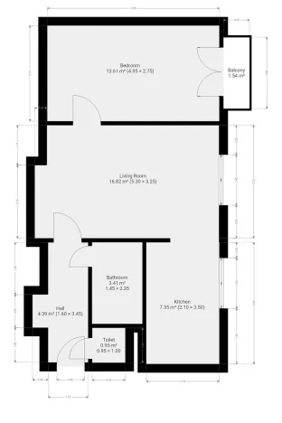 Pronájem bytu 2+kk, Praha - Vysočany, Spojovací, 47 m2