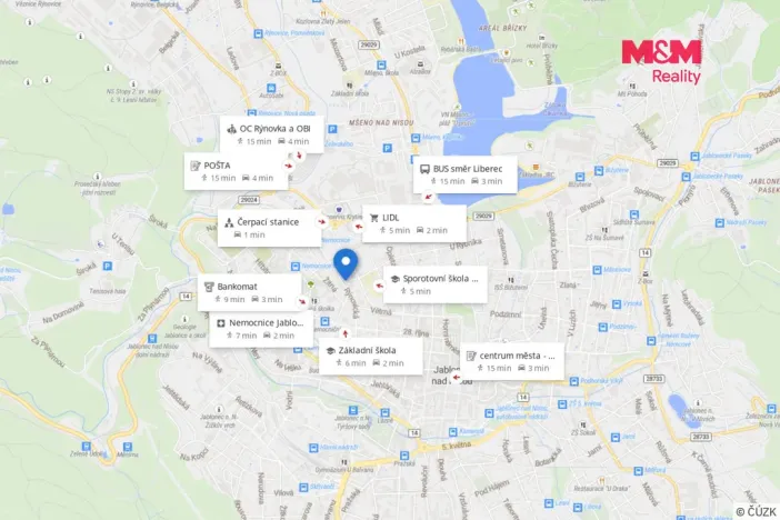 Prodej bytu 1+1, Jablonec nad Nisou, Jizerská, 39 m2