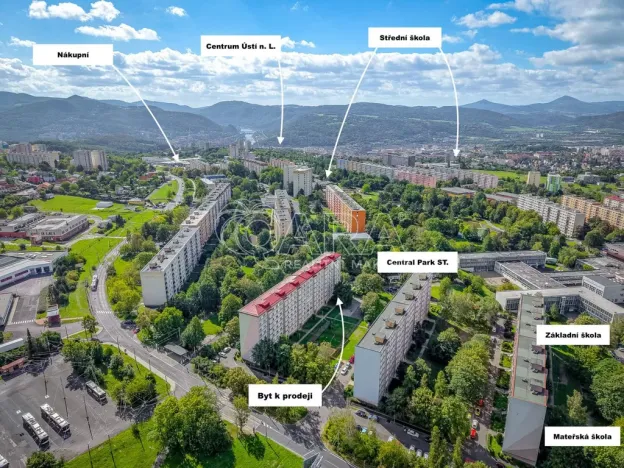 Prodej bytu 2+1, Ústí nad Labem - Severní Terasa, Werichova, 52 m2
