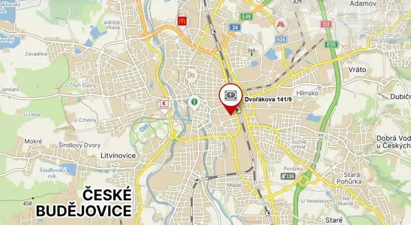 Prodej činžovního domu, České Budějovice, Dvořákova, 530 m2