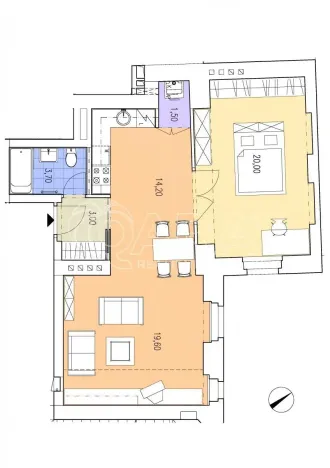 Pronájem bytu 2+kk, Praha - Vyšehrad, Vratislavova, 62 m2