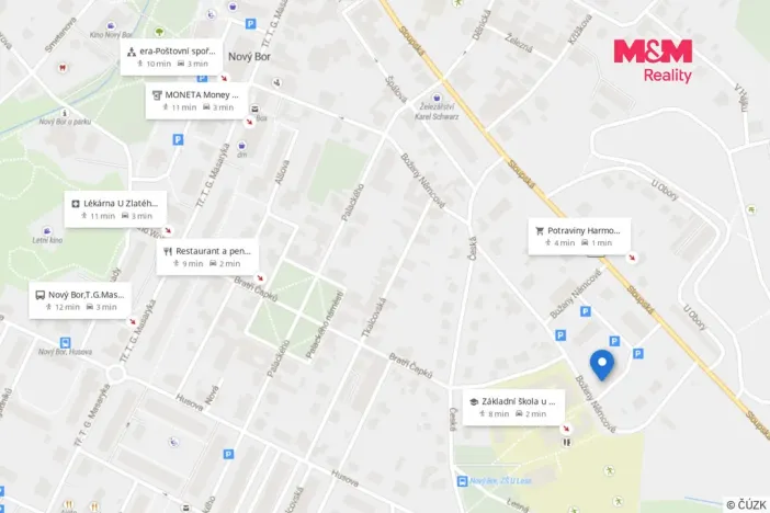 Pronájem bytu 2+kk, Nový Bor, Boženy Němcové, 38 m2