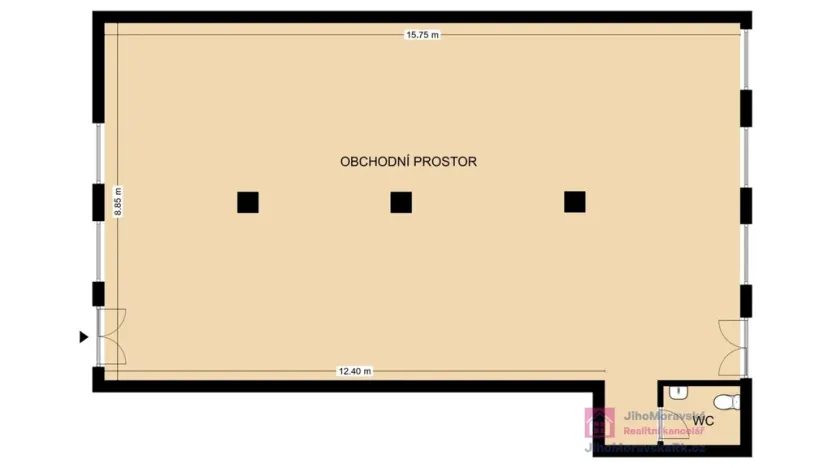Pronájem obchodního prostoru, Rakvice, Zahradní, 144 m2