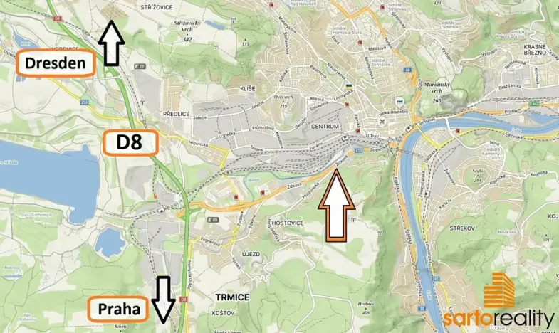 Pronájem kanceláře, Ústí nad Labem, Žižkova, 200 m2