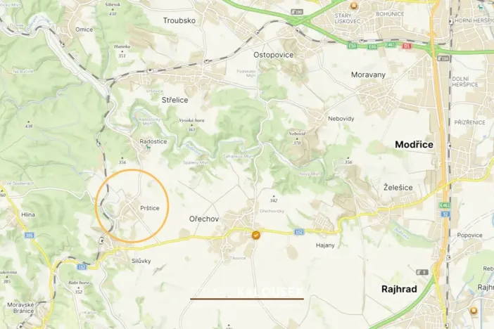 Prodej pozemku pro bydlení, Prštice, 419 m2