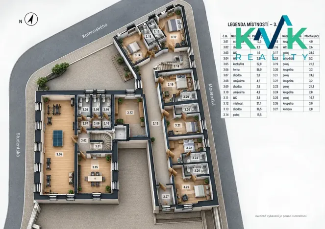 Prodej komerčního pozemku, Karlovy Vary, Studentská, 427 m2