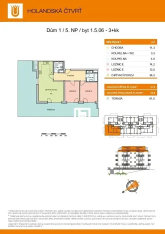 Pronájem bytu 3+kk, Olomouc, Aloise Rašína, 85 m2