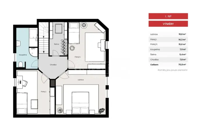 Prodej rodinného domu, Ondřejov - Turkovice, Slunečná, 145 m2
