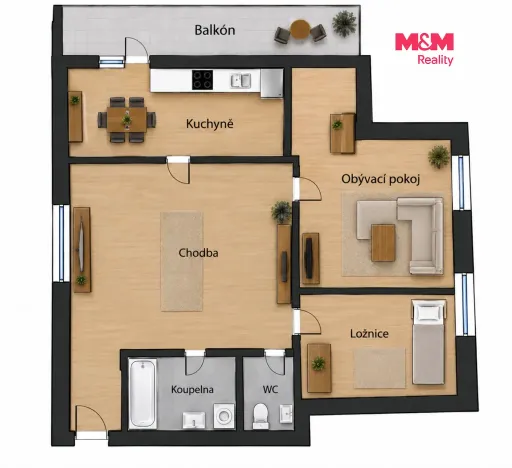 Prodej bytu 2+1, Most, tř. Budovatelů, 57 m2