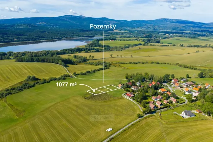 Prodej pozemku pro bydlení, Horní Planá - Pernek, Maňava, 1077 m2