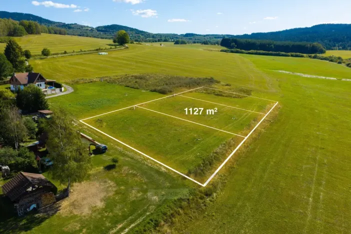 Prodej pozemku pro bydlení, Horní Planá - Pernek, Maňava, 1127 m2