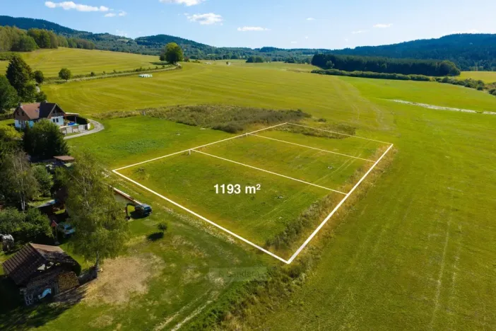 Prodej pozemku pro bydlení, Horní Planá - Pernek, Maňava, 1193 m2