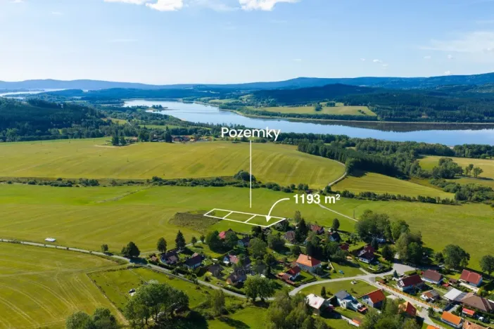 Prodej pozemku pro bydlení, Horní Planá - Pernek, Maňava, 1193 m2