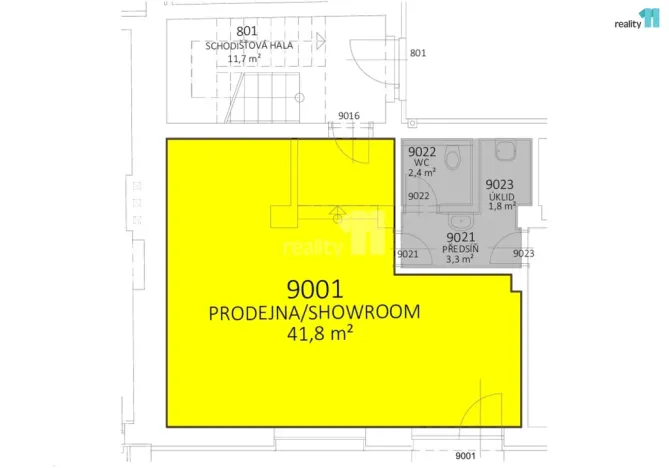 Pronájem obchodního prostoru, Karlovy Vary - Dvory, Chebská, 42 m2
