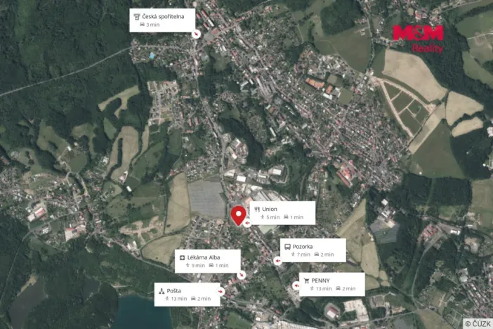 Prodej zahrady, Dubí, Tramvajní, 432 m2