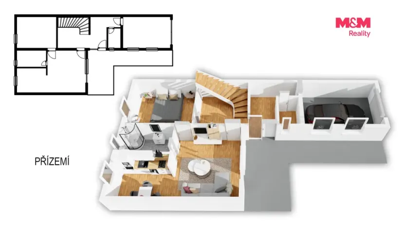Prodej rodinného domu, Kosova Hora, 122 m2