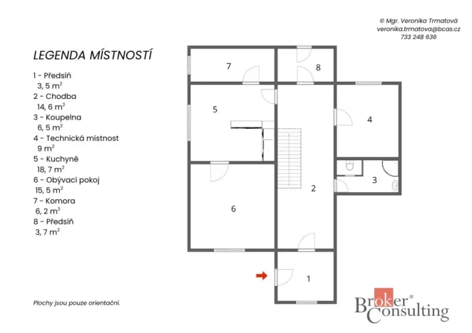 Pronájem rodinného domu, Čejkovice, 162 m2