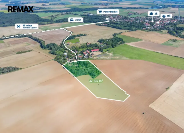 Prodej pozemku pro bydlení, Zásmuky, 42137 m2