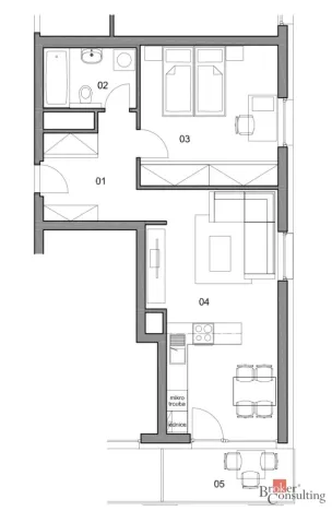 Pronájem bytu 2+kk, Plzeň - Severní Předměstí, Na Chmelnicích, 62 m2