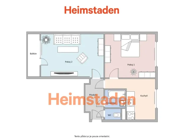 Pronájem bytu 2+1, Havířov - Město, Národní třída, 51 m2