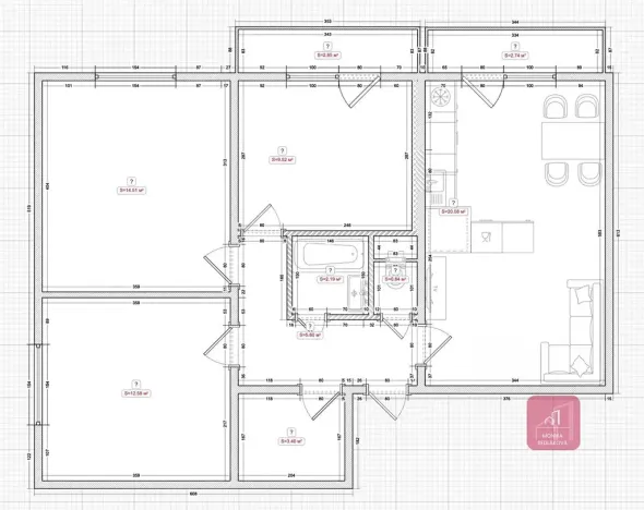 Prodej bytu 4+kk, Mokrá-Horákov, 72 m2