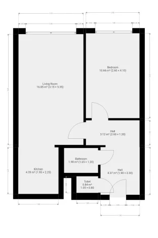 Pronájem bytu 2+kk, Praha, Ohradní, 42 m2