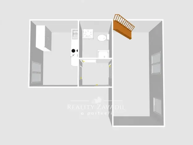 Pronájem bytu 1+1, Říčany - Strašín, Habrová, 41 m2