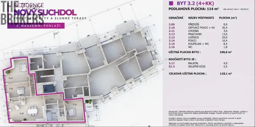 Prodej bytu 4+kk, Praha - Suchdol, U hotelu, 118 m2