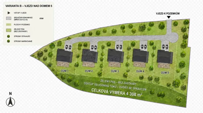 Prodej pozemku pro bydlení, Dyjákovice, 4308 m2