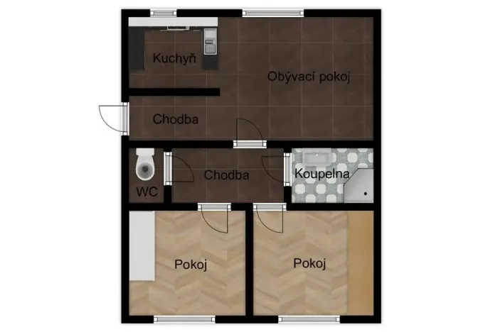 Prodej bytu 3+kk, Kladno, Čermákova, 58 m2