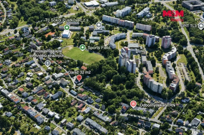 Prodej garáže, Ostrava - Pustkovec, 32 m2