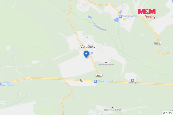 Pronájem bytu 1+kk, Verušičky, 28 m2