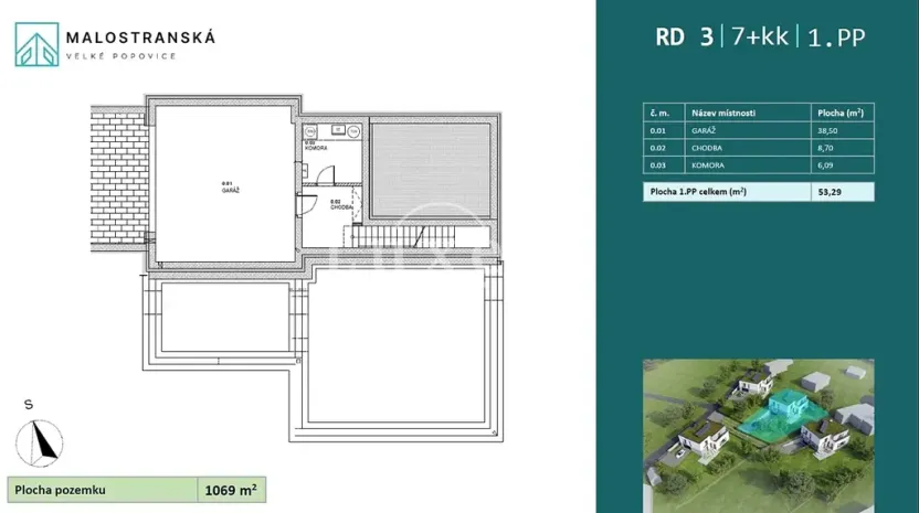 Prodej rodinného domu, Velké Popovice, Malostranská, 350 m2