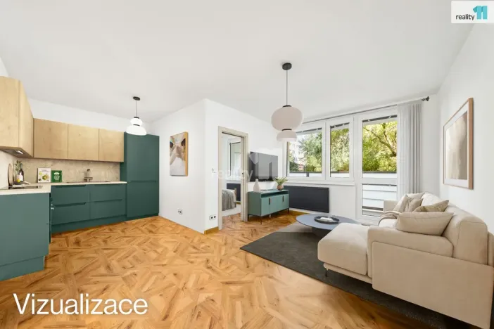 Prodej bytu 2+kk, Poděbrady - Poděbrady III, Kunštátská, 44 m2