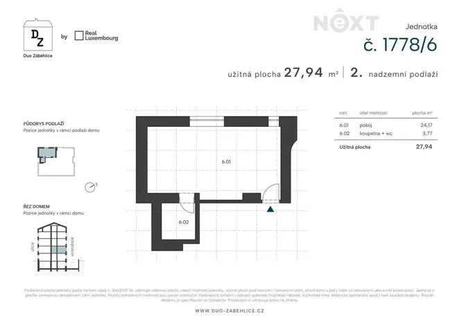 Prodej bytu 1+kk, Praha - Záběhlice, U zákrutu, 28 m2