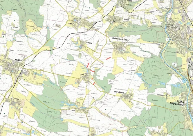 Prodej pole, Lom, 7700 m2