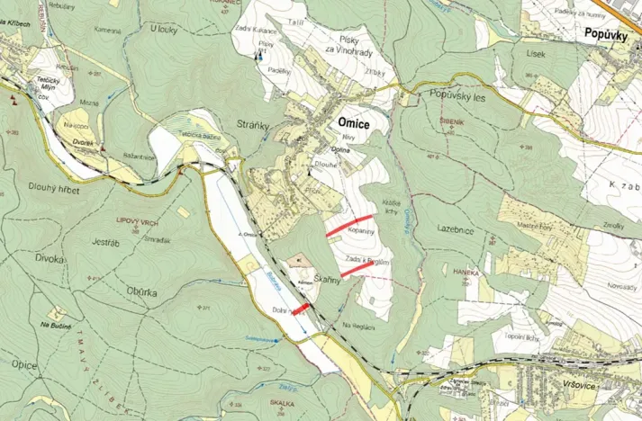 Prodej pole, Omice, 9696 m2