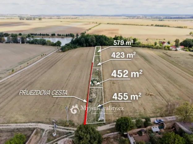 Prodej zahrady, Blížkovice, 455 m2