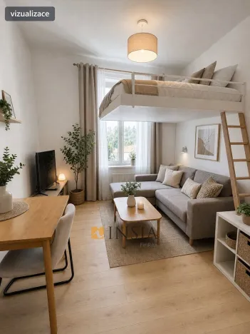 Prodej bytu 1+kk, Český Krumlov - Nové Spolí, 20 m2