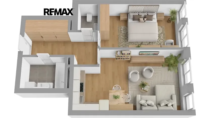 Pronájem bytu 2+kk, Slaný, Kybalova, 56 m2