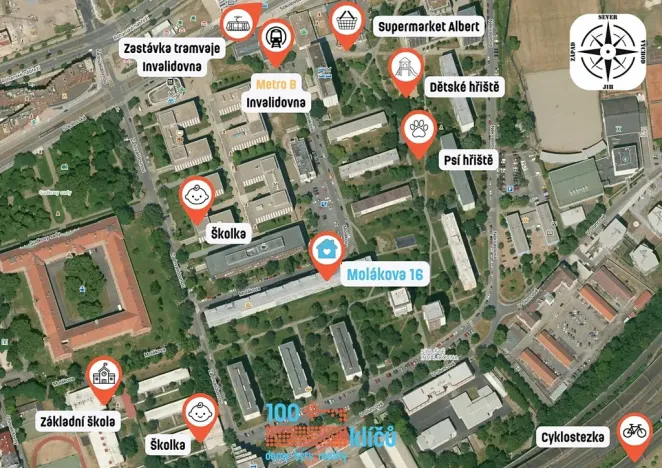 Prodej bytu 2+1, Praha - Karlín, Molákova, 63 m2