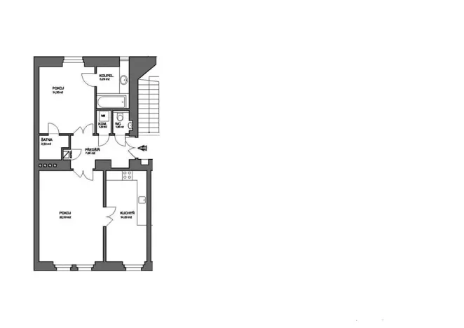 Pronájem bytu 2+1, Praha - Nové Město, Truhlářská, 72 m2