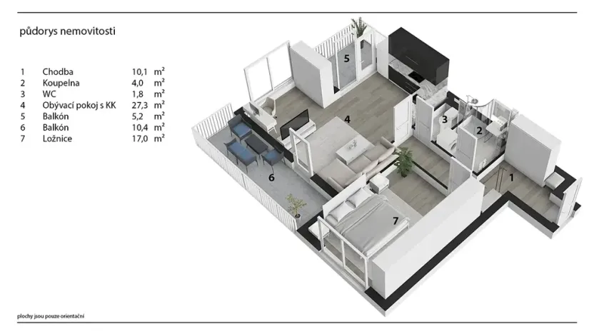 Prodej bytu 2+kk, Pardubice, Na Spravedlnosti, 65 m2
