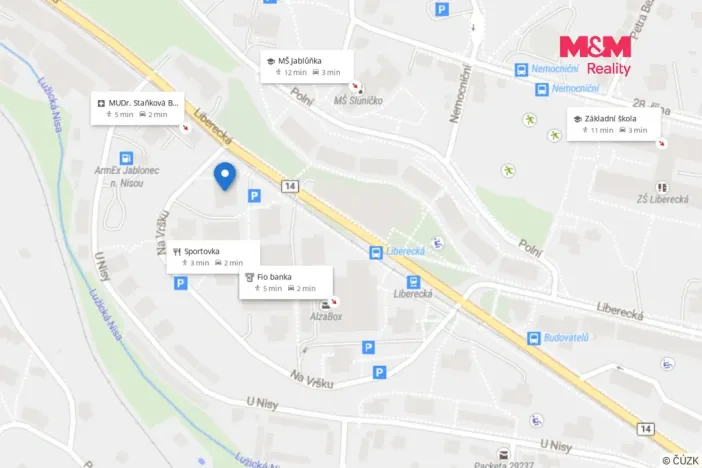 Prodej bytu 3+1, Jablonec nad Nisou, Liberecká, 70 m2