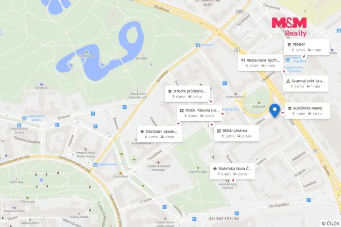 Prodej bytu 2+kk, Hradec Králové, Bidlova, 54 m2